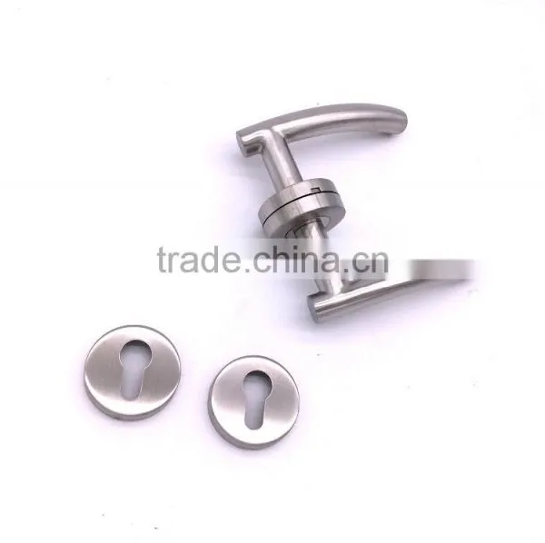 Solid Hollow Stainless Steel 304 Double Handle Lever Hotel Room Keyless Door Mortise Lock photo-2