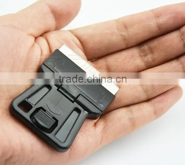 Mini Plastic Razor Scraper Plastic Razor Blades Sticker Removal Tool photo-2