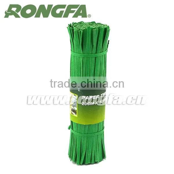 6mm x 15cm Gardening Use Green Paper Twsit Ties for Machine photo-4