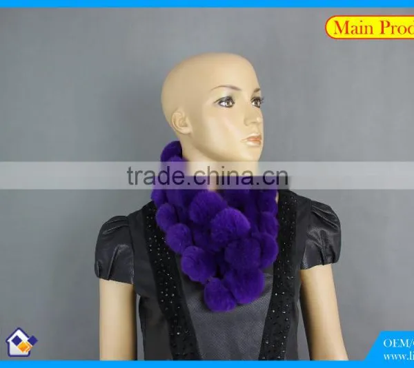 High Quality Knitted Rex-Rabbit Scarf photo-3