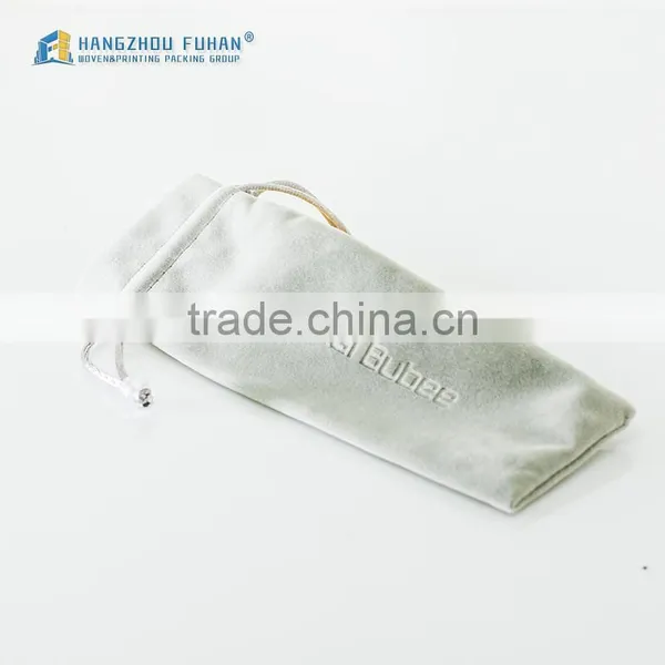 Simple Design Top Great Debossed Logo Velvet Bag For Tie Pin photo-2