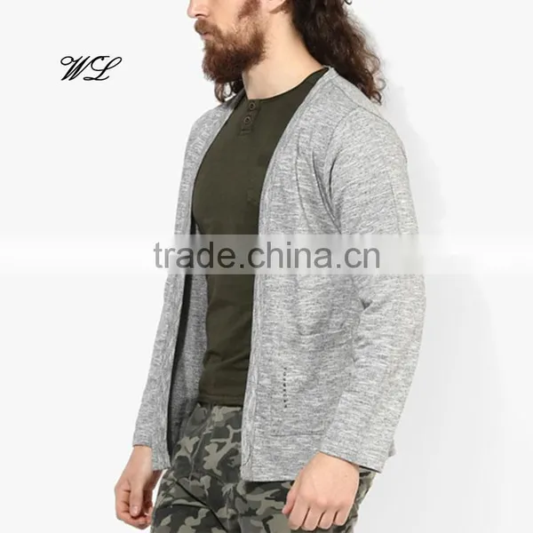 Man Fashion Long Sleeve Buttons Design Blazer Jacket Knit Fabric Fancy Shrug photo-2