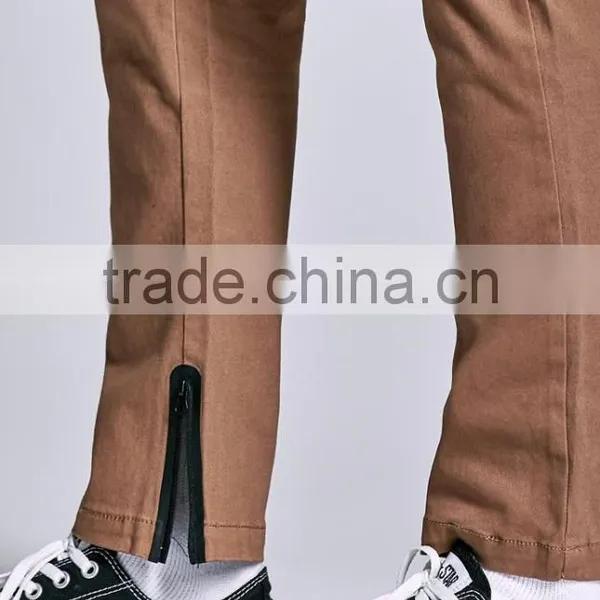 Effortless Comfortable Elasticized Men Gym Joggers With Zippers photo-2