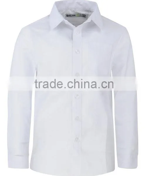 High Quality Girls Uniforms Cotton White School Shirt photo-2