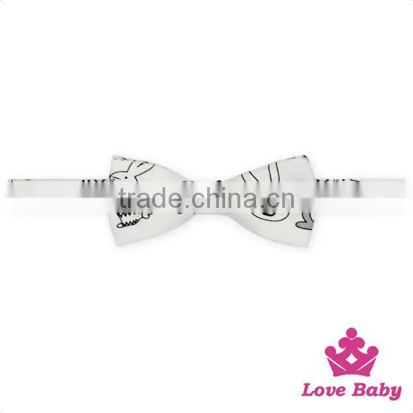 Wholesale Cheap Unisex Cute Cartoon Animal Printed Design Kids Bow Tie photo-2