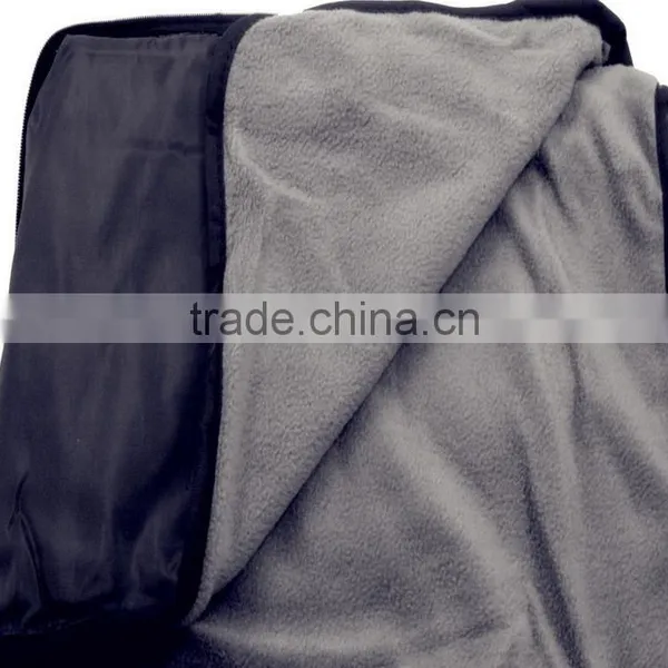 Spring Travel Knitted Two Sides Brushed Plaid Microfiber Picnic Blanket photo-2