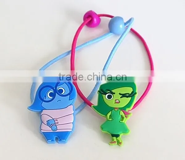 Inside Out Cartoon Characters Kids Elastic Hair Tie photo-4