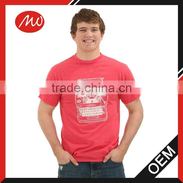 Man typewriter printing plus size cheap tee shirts