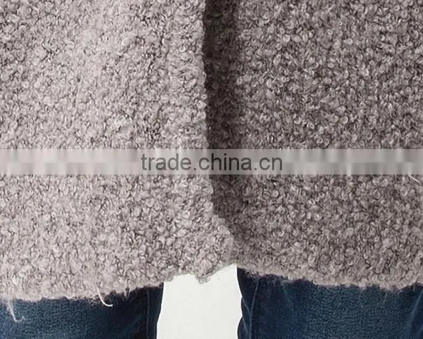 Newest Ladies v Neck Long Sweater Cardigan With Pockets photo-5