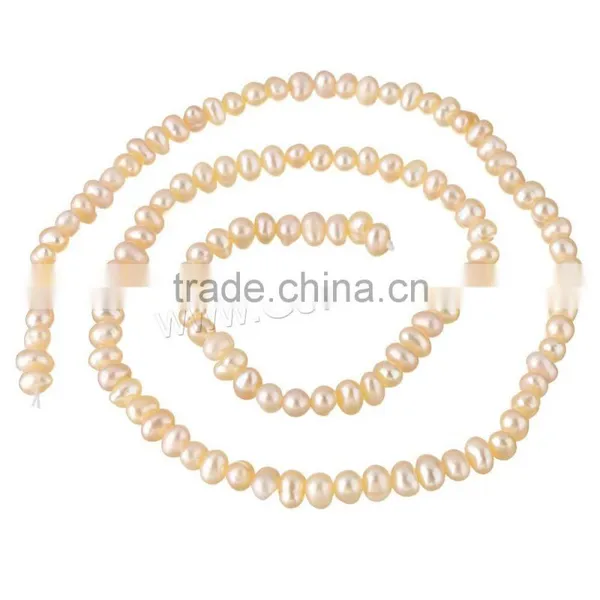 Raw Pearls Natural Freshwater 6-7mm Pink Loose Beads Pearl Strand Jewelry photo-2