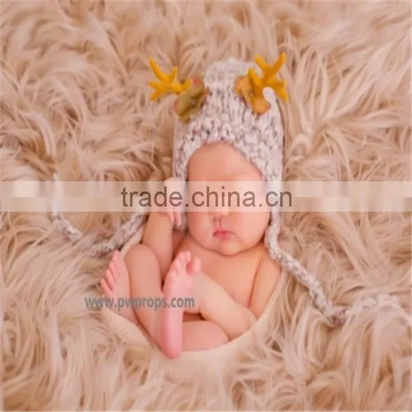Baby Faux Fur Rug Newborn Faux Fur Fabric Baby Fur Rug Photography Props Newborn Blanket Backdrop Photo Props photo-4