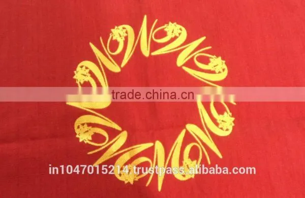 Gold Mettalic Printed Wedding Table Runner photo-2