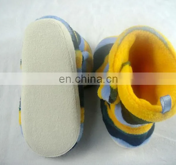 Personalized Soft Warm Indoor Plush Baby Shoes Winter Boots photo-4