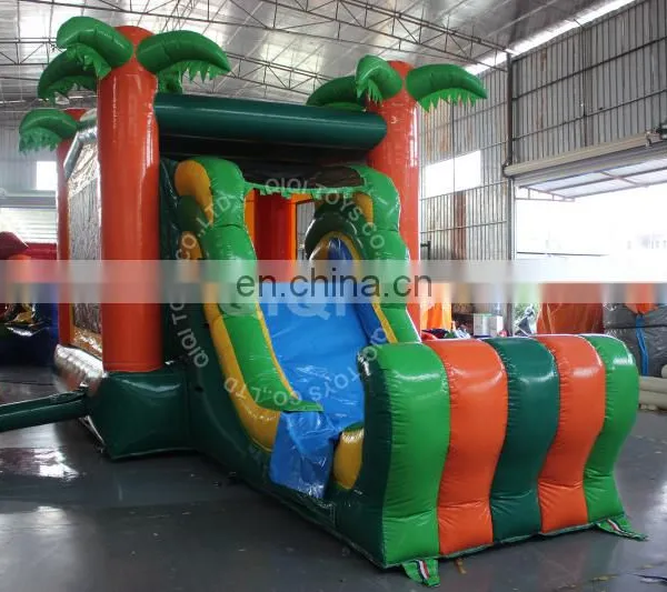Jungle Theme Inflatable Bouncy Castle With Slide for Kids/inflatable Jumping Castle for Sale photo-5