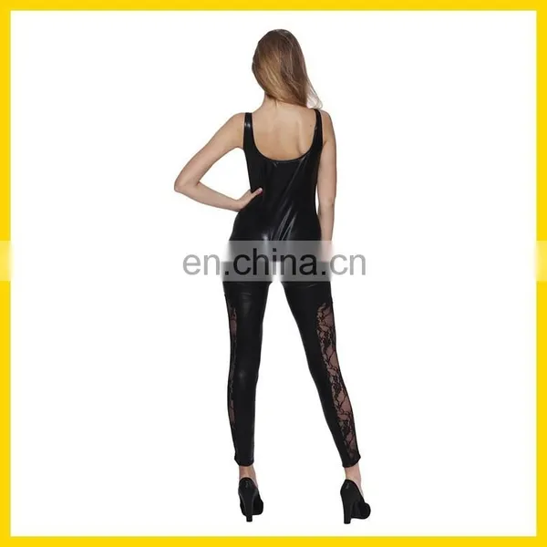 New Arrival Fashion Leather and Latex Catsuits,latex Spiderman Catsuit Costume,ladies Leather Dress photo-2