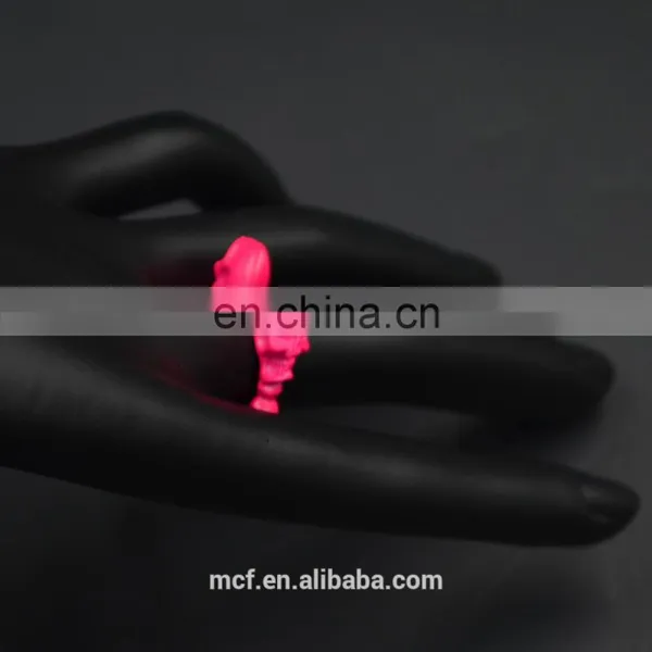 MCR-0020 In Stock Latest Fashion Design Silver Rings for Girl ,silicone Pink Wedding Ring photo-2