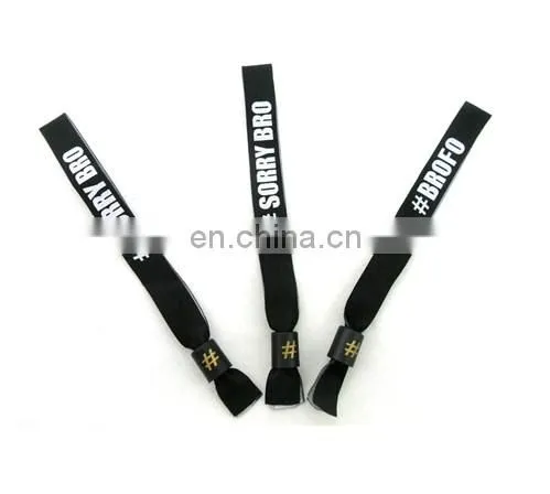 Wholesale Heat Transfer Polyester Customized Fabric Wristbands photo-5
