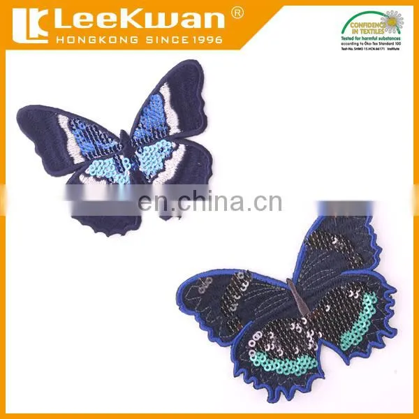 Butterfly Design Embroidery Patches, Full Color Sequin Patch photo-4