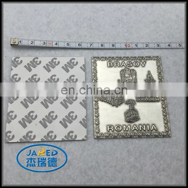 3M Adhesive Square Shape Metal Crafts Aluminum Wine Label photo-3