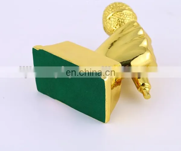 2016 Golden Microphone Trophy Resin Cup for Good Singer Wholesale photo-5