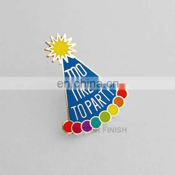 Custom Military BF Metal Security Enamel Cap Pin Badges
