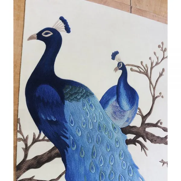 Beautiful Peacock Pattern Rug For Living Room Decor Carpet photo-2