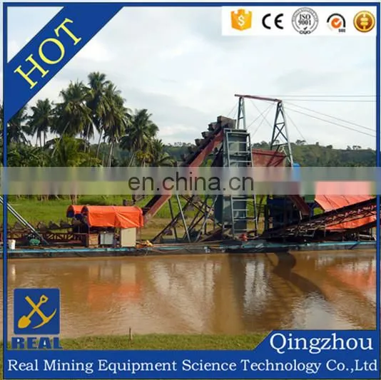 Chain Bucket Gold Mining Dredge Large Gold Mining Machine