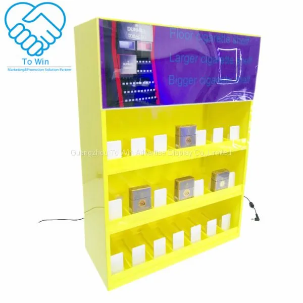 Classic Built-in Light Cigarette Shelf Pusher Display With Pusher Shelf For Cigarette photo-4