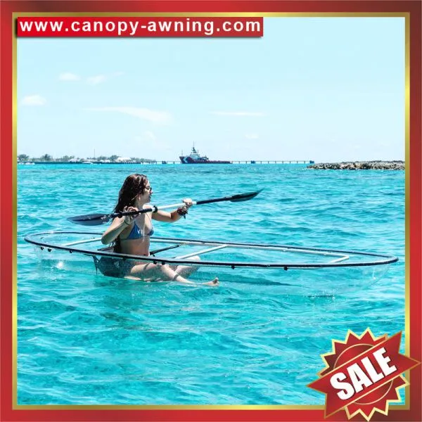 Sea River Lake Ocean Crystal Polycarbonate Transparent Invisible pc Clear Fishing Sailing Boat Kayak Canoe for Sale photo-5