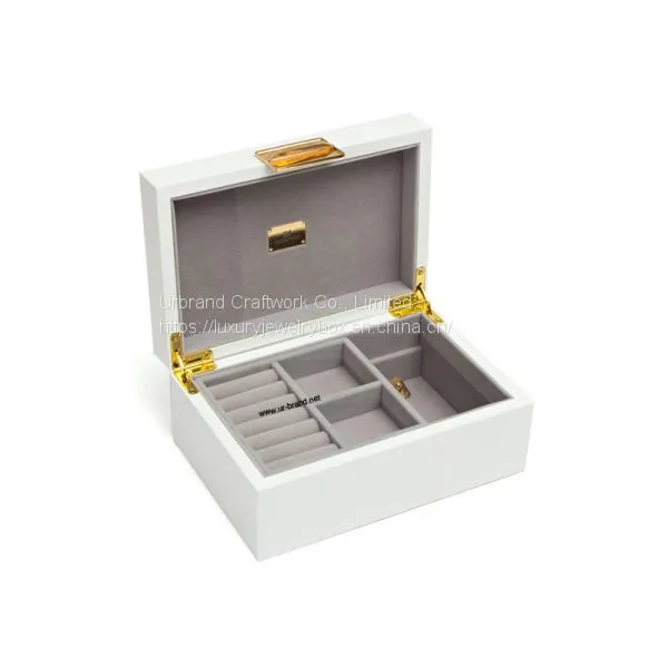 Different Design Low Price High-Quality Glossy White Empty Jewelry Ring Display Box With Your Logo Urbrand photo-2