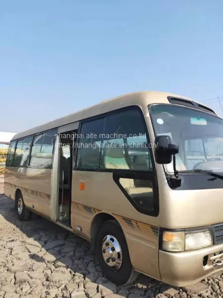 Petrol / Diesel Manual Used Cheap JAPAN MADE White Toyota Coaster for Sale With 30 Seats