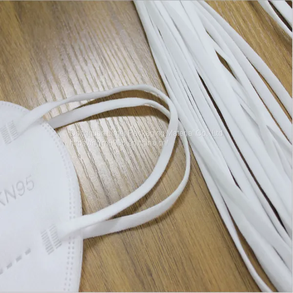 Manufacturers Selling 3mm-5mm Mask Earband Spandex Nylon Oblong Elastic Rope photo-2