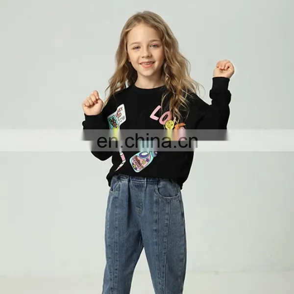 Wholesale Hot Sale Children Knitted Cartoon Girls' Sweaters photo-5