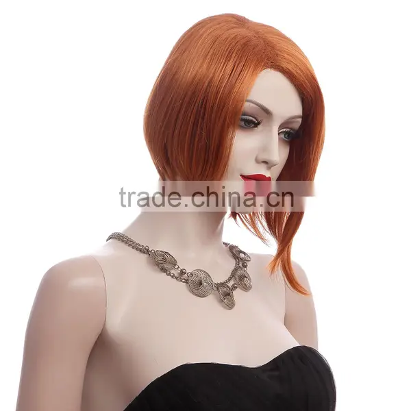 Short Straight Japan's Hair Woman Wig Full Cap Synthetic Wig 2202 photo-4