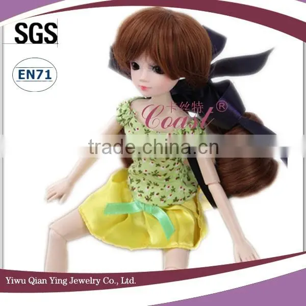 New Fashion Style Two Ponytail Synthetic Bjd Hair Baby Doll Wig photo-2