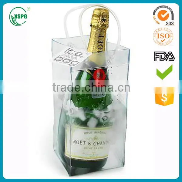 Custom Effect Wine Ice Cooler Bag with Tube Handle