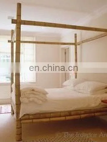 Double Modern Real Bamboo Bed Handmade From Viet Nam Manufacturer Good Price and Premium Quality for Bedroom photo-3