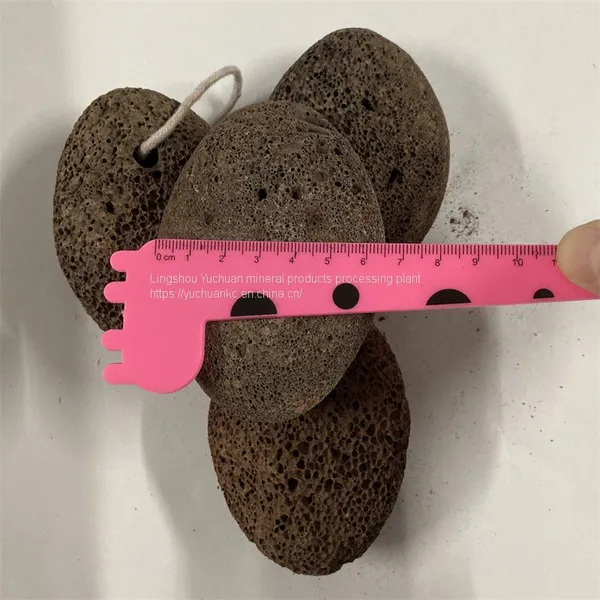 Volcanic Grindstone Tool Rope Wrapped Oval Double-sided Volcanic Grindstone photo-4