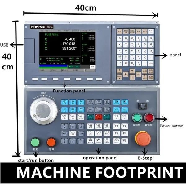 WKTEC Similar Syntec CNC Controller 2/3/4/5 Axis Lathe Panel System CNC Controller photo-4