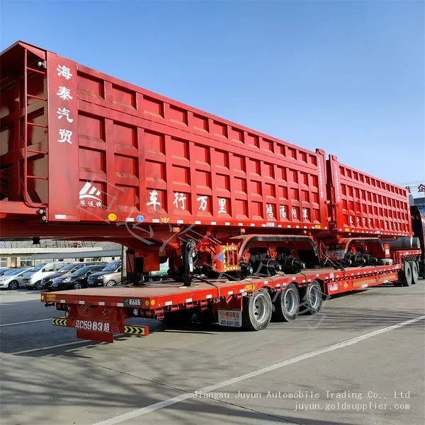 Heavy Duty Dump Semi-trailer Export Semi-trailer Iron Ore Powder Transport Vehicle photo-4
