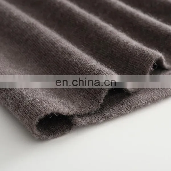 Lady's Knitted A-Line Dress With Long Sleeves Sexy Solid Color Breathable Cashmere Natural Waist Knee-Length Spring Fall Seasons photo-5
