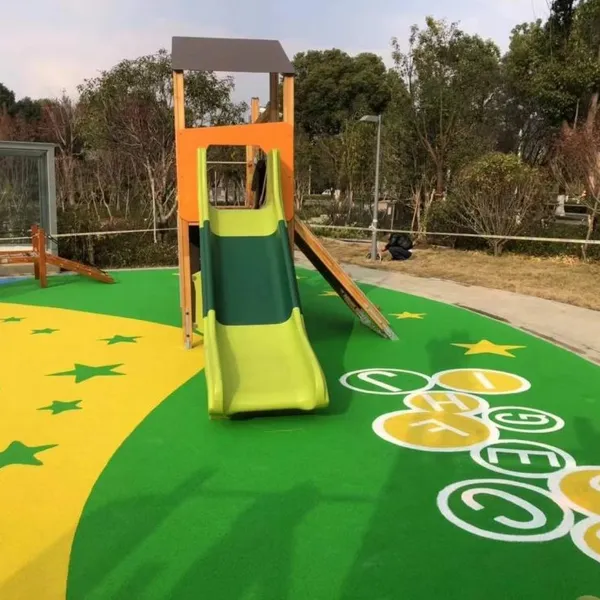 Colored EPDM Rubber Playground Floor Wet Pour in Rubber Surface photo-4