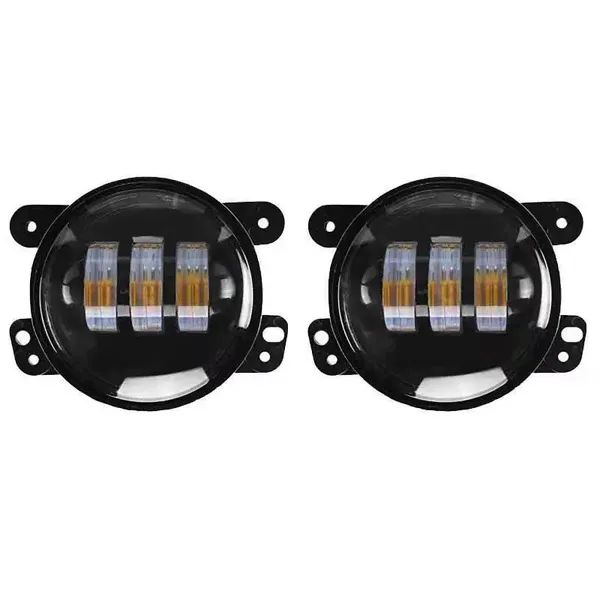 4 Inch 30w Yellow LED Fog Lights Car LED Work Lights LED Fog Lamps Offroad Car Mini LED Driving Lights