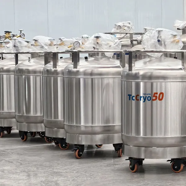 Angola YDZ 100L Self-pressurizing Liquid Nitrogen Container TcCryo Ln2 Supply Tank photo-5