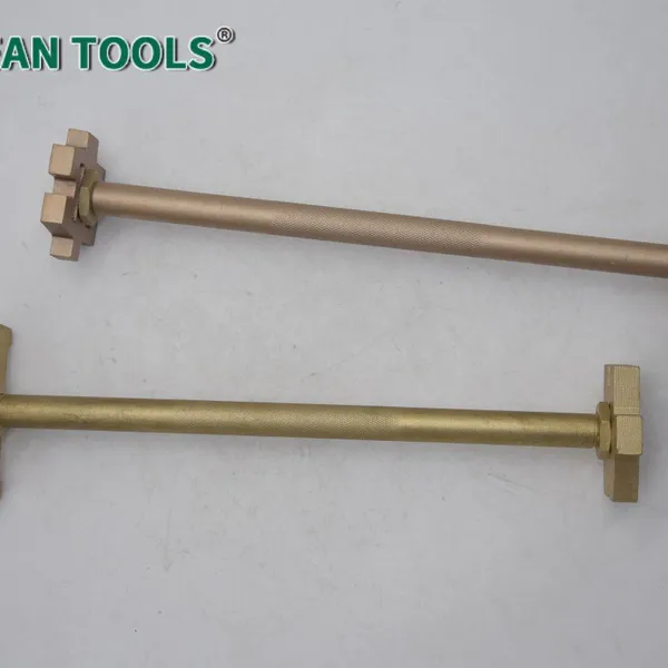 Non-Sparking Double Head Drum Wrench, 350mm Long, 70x70/95x70mm Heads, Aluminum Bronze, Standard Compliant, Warranty Included photo-5