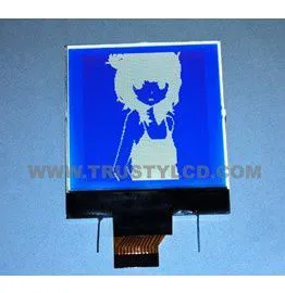 128128, Синий ЖК-экран COG LCD, Графический точечный матричный монохромный ЖК-дисплей размером 53*64,8*5,2 мм