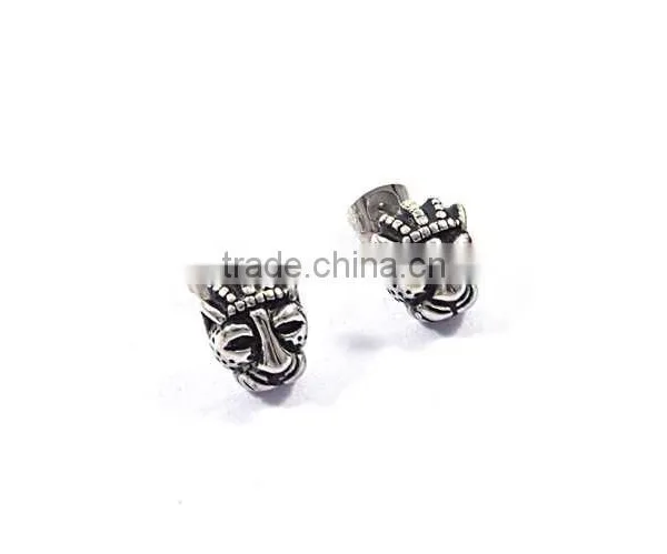 Fashion Earring Designs New Model Stainless Steel Leopard Head Earrings photo-2