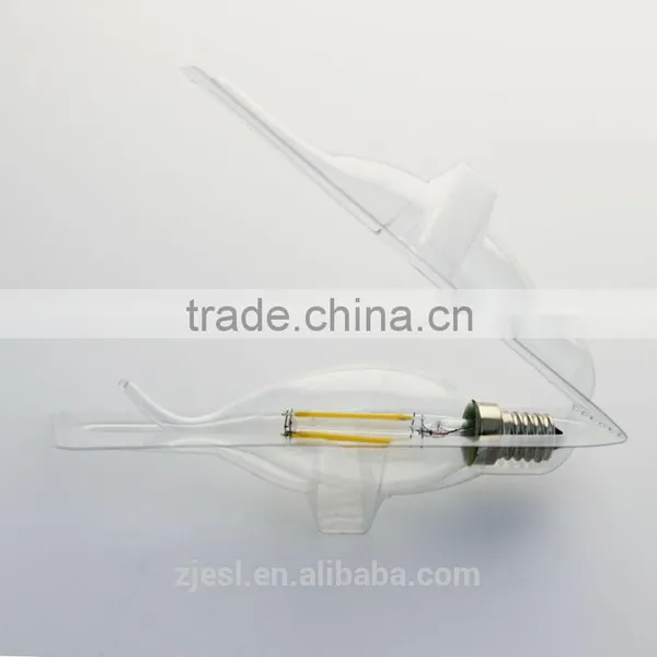 Tuv ce Rohs C35 2W 120lm/w Clear Glass E14/B22/E10 Led Filament Candle Light Quality Choice Most Popular photo-2