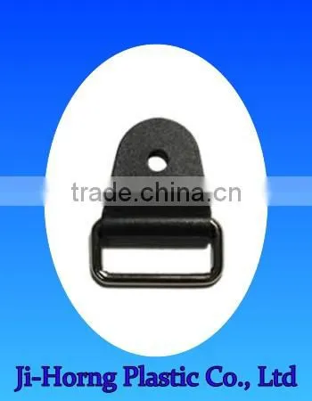 White Plastic Chafe Tab and Metal Loop Buckle for Medical Accessories photo-3