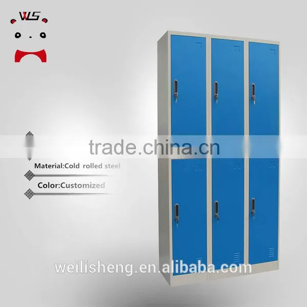 WLS Colorful Design Storage Cabinets 6 Door Steel Shoes Locker photo-3